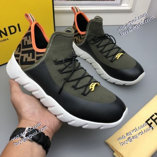 海外セレブ愛用 フェンディスーパーコピー 2021春夏 フェンディ FENDI 3色可選 ハイカット 軽量で疲れにくい