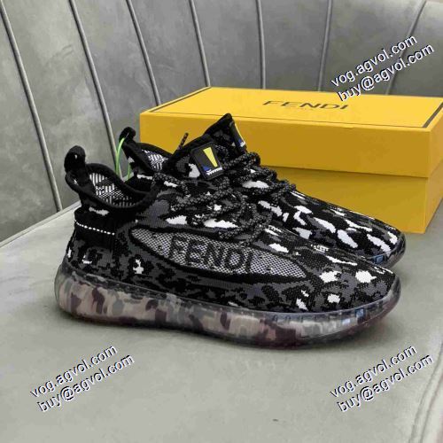 上品な輝きを放つ形 2色可選 2021春夏 フェンディ FENDI メッシュ ロードジョグ FENDIスーパーコピー