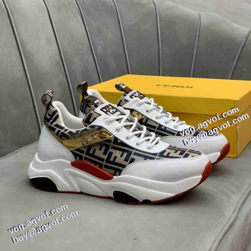 ランニングシューズ 2色可選 綺麗に決まるフォルム！フェンディブランドスーパーコピー 軽量で疲れにくい 厚底 抗菌?防臭加工 極上シューズ 2021秋冬 フェンディ FENDI