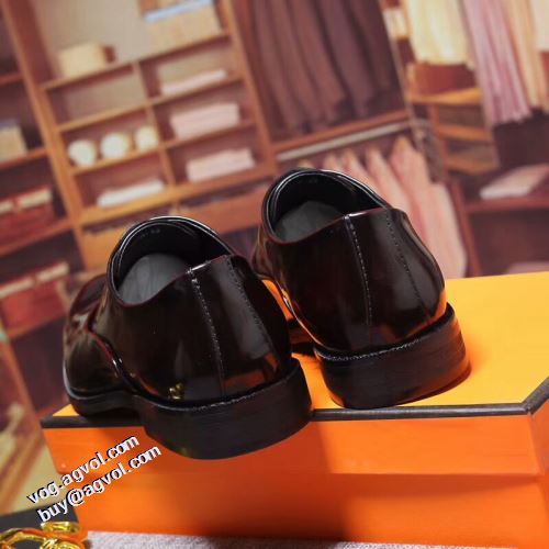履き心地のいい 2021秋冬 ビジネスシューズ エルメス HERMES エルメスブランド コピー 海外セレブ愛用 革靴 フォーマルシューズ 2色可選
