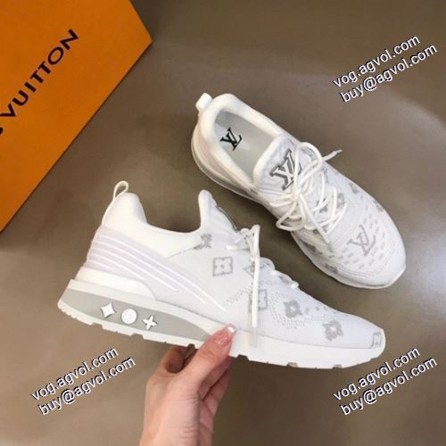 愛らしさ抜群！2021春夏 クッション性 ルイ ヴィトン LOUIS VUITTON 2色可選 ランニングシューズ ルイ ヴィトンコピー