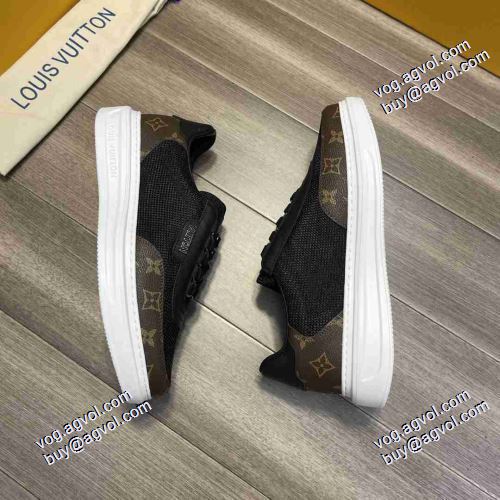 2色可選 靴の滑り止め 2021春夏 ルイ ヴィトン LOUIS VUITTON ランニングシューズ ルイ ヴィトンコピー ブランド 高級感ある
