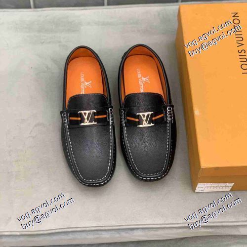 2021春夏 2色可選 ローヒール ルイ ヴィトン LOUIS VUITTON ローファー ルイ ヴィトン偽物ブランド 落ち着いた感覚
