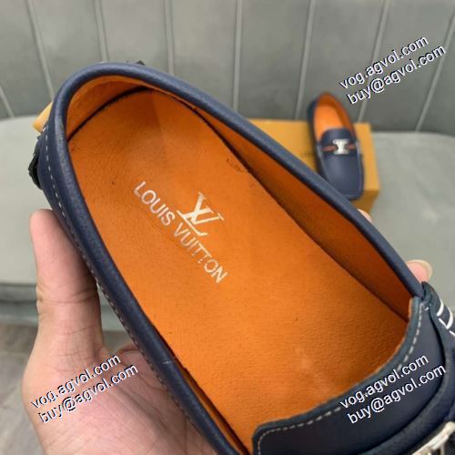 2021春夏 2色可選 ローヒール ルイ ヴィトン LOUIS VUITTON ローファー ルイ ヴィトン偽物ブランド 落ち着いた感覚