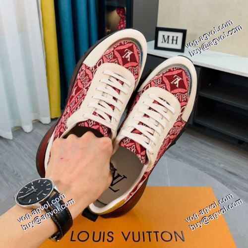 売れ筋のいい 柔軟 ルイ ヴィトン LOUIS VUITTON 2色可選 2021春夏 ランニングシューズ ルイ ヴィトンブランドコピー