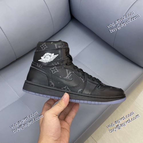 高機能防滑ソール 2021春夏希少価値大！ ルイ ヴィトン LOUIS VUITTON ハイトップシューズ ルイ ヴィトンブランドスーパーコピー