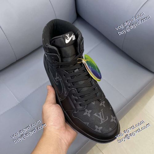 高機能防滑ソール 2021春夏希少価値大！ ルイ ヴィトン LOUIS VUITTON ハイトップシューズ ルイ ヴィトンブランドスーパーコピー