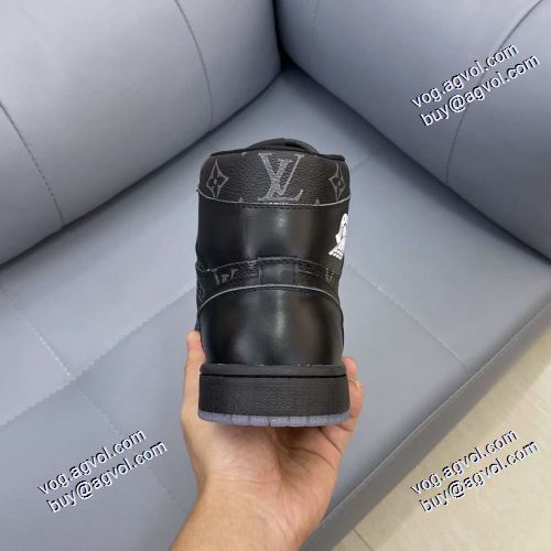 高機能防滑ソール 2021春夏希少価値大！ ルイ ヴィトン LOUIS VUITTON ハイトップシューズ ルイ ヴィトンブランドスーパーコピー