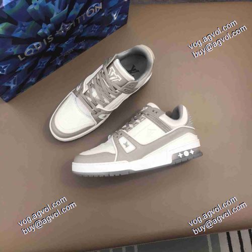 個性的なデザ フラットシューズ ルイ ヴィトン LOUIS VUITTON ランニングシューズ 4色可選 2021春夏 ルイ ヴィトンコピー