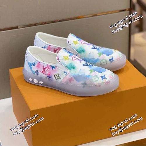 人気ブランド  スリップオン 2021春夏 2色可選ルイ ヴィトン LOUIS VUITTON カジュアルシュッズ リゾートスタイル LOUIS VUITTONブランド 偽物 通販