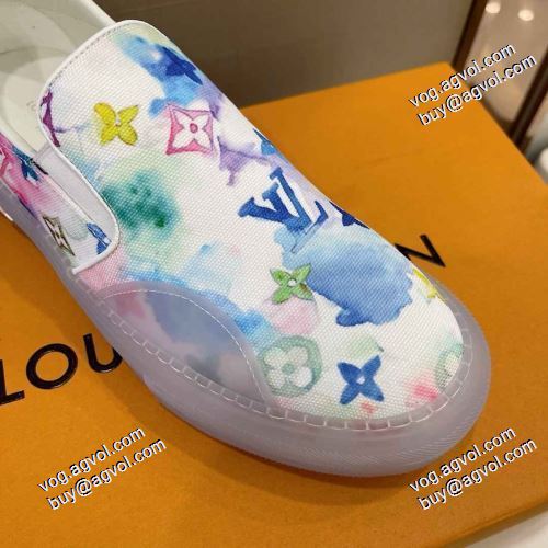 人気ブランド  スリップオン 2021春夏 2色可選ルイ ヴィトン LOUIS VUITTON カジュアルシュッズ リゾートスタイル LOUIS VUITTONブランド 偽物 通販