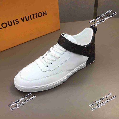 2021春夏 ハイカット ルイ ヴィトン LOUIS VUITTON 2色可選 フラットシューズ ルイ ヴィトンスーパーコピー スタイリッシュな印象