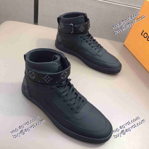 すべり防止 2021春夏 超目玉 ルイ ヴィトン LOUIS VUITTON ランニングシューズ ハイトップシューズ ルイ ヴィトンブランド コピー