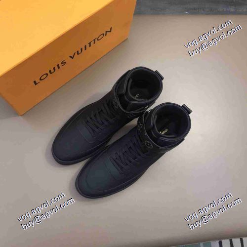 すべり防止 2021春夏 超目玉 ルイ ヴィトン LOUIS VUITTON ランニングシューズ ハイトップシューズ ルイ ヴィトンブランド コピー