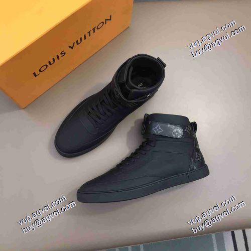 すべり防止 2021春夏 超目玉 ルイ ヴィトン LOUIS VUITTON ランニングシューズ ハイトップシューズ ルイ ヴィトンブランド コピー