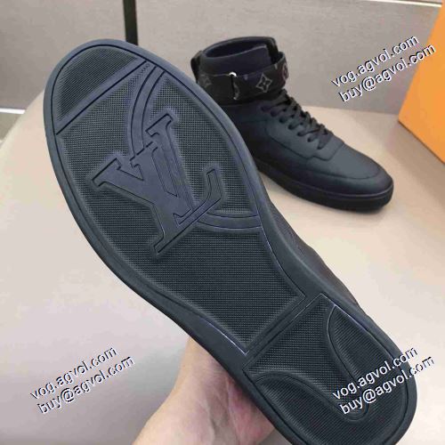 すべり防止 2021春夏 超目玉 ルイ ヴィトン LOUIS VUITTON ランニングシューズ ハイトップシューズ ルイ ヴィトンブランド コピー