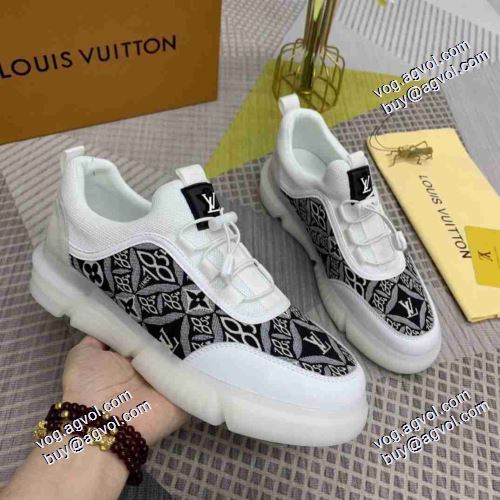 ルイ ヴィトンブランド 偽物 通販 ブランド 2021春夏 ハイギャング運動 2色可選 ルイ ヴィトン LOUIS VUITTON 厚底 気軽に履ける
