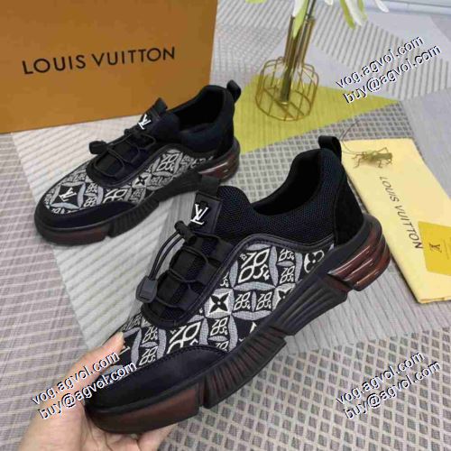 ルイ ヴィトンブランド 偽物 通販 ブランド 2021春夏 ハイギャング運動 2色可選 ルイ ヴィトン LOUIS VUITTON 厚底 気軽に履ける