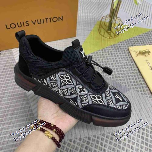 ルイ ヴィトンブランド 偽物 通販 ブランド 2021春夏 ハイギャング運動 2色可選 ルイ ヴィトン LOUIS VUITTON 厚底 気軽に履ける