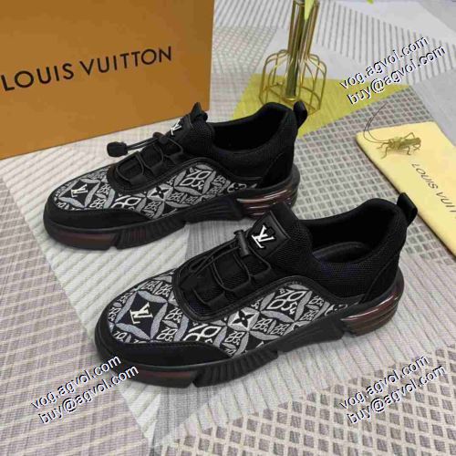 ルイ ヴィトンブランド 偽物 通販 ブランド 2021春夏 ハイギャング運動 2色可選 ルイ ヴィトン LOUIS VUITTON 厚底 気軽に履ける