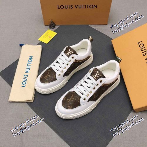 ルイ ヴィトンスーパーコピー 激安 履き心地 2021春夏 フラットシューズ ルイ ヴィトン LOUIS VUITTON カジュアルシューズ 2色可選