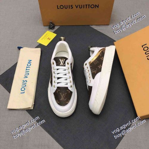 ルイ ヴィトンスーパーコピー 激安 履き心地 2021春夏 フラットシューズ ルイ ヴィトン LOUIS VUITTON カジュアルシューズ 2色可選