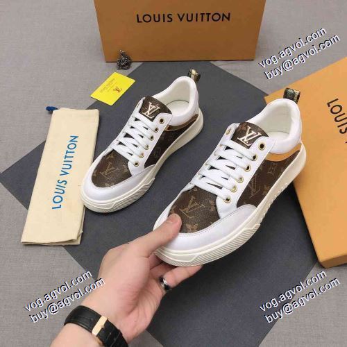 ルイ ヴィトンスーパーコピー 激安 履き心地 2021春夏 フラットシューズ ルイ ヴィトン LOUIS VUITTON カジュアルシューズ 2色可選