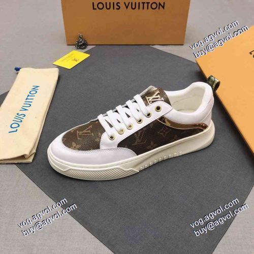 ルイ ヴィトンスーパーコピー 激安 履き心地 2021春夏 フラットシューズ ルイ ヴィトン LOUIS VUITTON カジュアルシューズ 2色可選