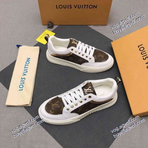 ルイ ヴィトンスーパーコピー 激安 履き心地 2021春夏 フラットシューズ ルイ ヴィトン LOUIS VUITTON カジュアルシューズ 2色可選