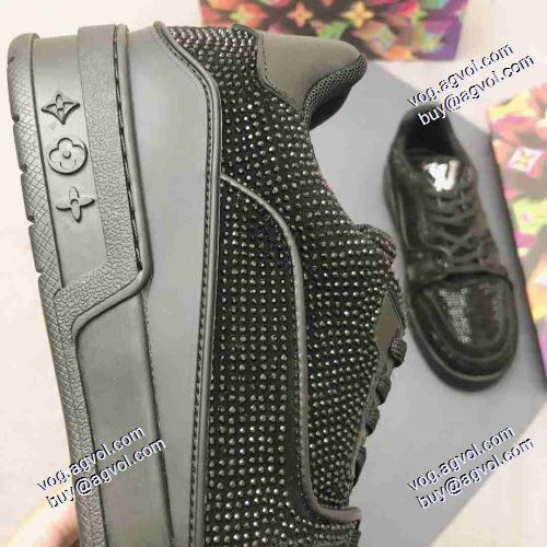 2021春夏 2色可選 先行販売 ルイ ヴィトン LOUIS VUITTON フラットシューズ フルグレインレザーLOUIS VUITTON偽物ブランド