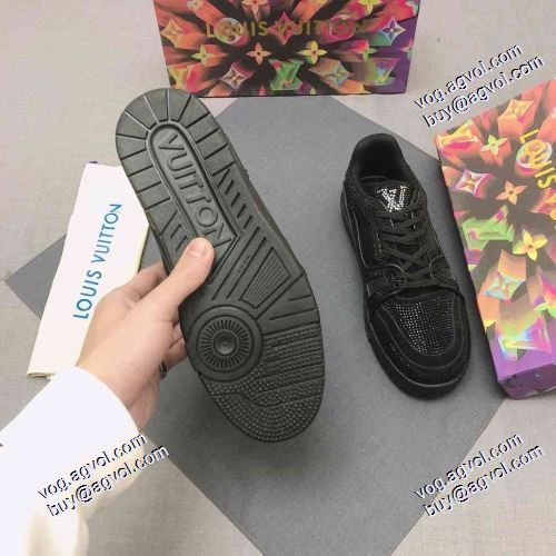 2021春夏 2色可選 先行販売 ルイ ヴィトン LOUIS VUITTON フラットシューズ フルグレインレザーLOUIS VUITTON偽物ブランド