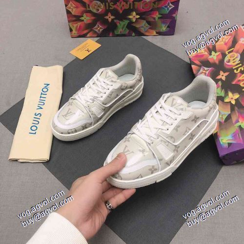 2色可選 ランニングシューズ 2021春夏 ルイ ヴィトン LOUIS VUITTON フラットシューズ ルイ ヴィトンスーパーコピー 豊富なサイズ