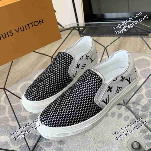 2021春夏 個性的  ローヒール ルイ ヴィトン LOUIS VUITTON 3色可選 スリップオン LOUIS VUITTONブランド コピー