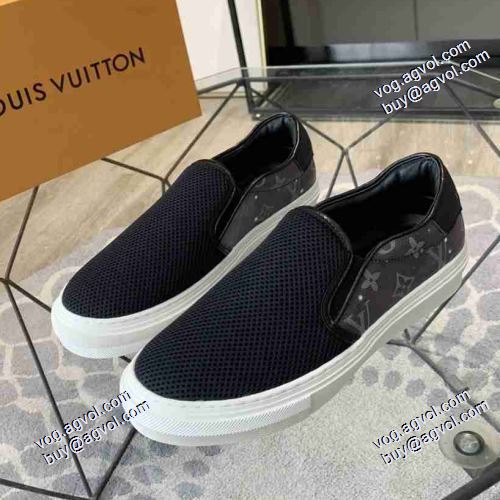 2021春夏 個性的  ローヒール ルイ ヴィトン LOUIS VUITTON 3色可選 スリップオン LOUIS VUITTONブランド コピー