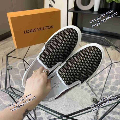 2021春夏 個性的  ローヒール ルイ ヴィトン LOUIS VUITTON 3色可選 スリップオン LOUIS VUITTONブランド コピー