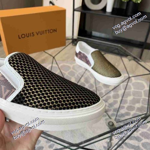 2021春夏 個性的  ローヒール ルイ ヴィトン LOUIS VUITTON 3色可選 スリップオン LOUIS VUITTONブランド コピー