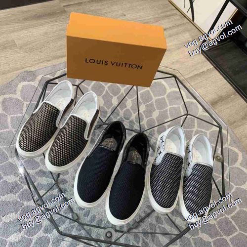 2021春夏 個性的  ローヒール ルイ ヴィトン LOUIS VUITTON 3色可選 スリップオン LOUIS VUITTONブランド コピー