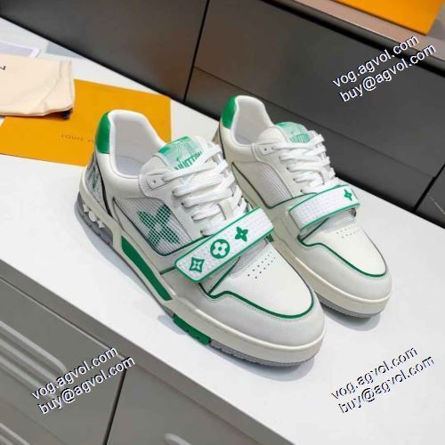 個性的なデザ フラットシューズ 2021春夏 3色可選 ルイ ヴィトン ランニングシューズ LOUIS VUITTONブランド 偽物 通販