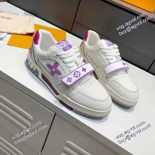 個性的なデザ フラットシューズ 2021春夏 3色可選 ルイ ヴィトン ランニングシューズ LOUIS VUITTONブランド 偽物 通販