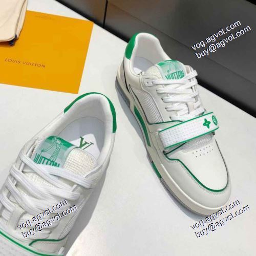 個性的なデザ フラットシューズ 2021春夏 3色可選 ルイ ヴィトン ランニングシューズ LOUIS VUITTONブランド 偽物 通販