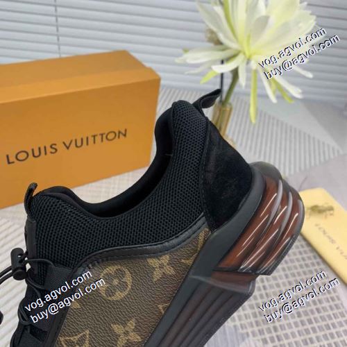 2色可選 極上シューズ 高機能防滑ソール 2021春夏 LOUIS VUITTONスーパーコピー 激安 ルイ ヴィトン 厚底 フルグレインレザー 人気商品登場