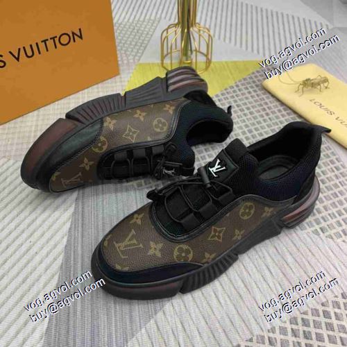 2色可選 極上シューズ 高機能防滑ソール 2021春夏 LOUIS VUITTONスーパーコピー 激安 ルイ ヴィトン 厚底 フルグレインレザー 人気商品登場