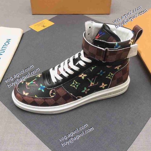 2021秋冬 ルイ ヴィトン LOUIS VUITTON ルイ ヴィトンブランド コピー 海外限定ライン レースアップシューズ 3色可選 ハイトップシューズ 履き心地のいい