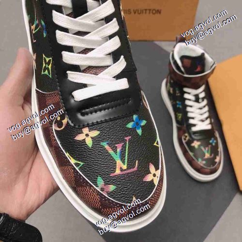 2021秋冬 ルイ ヴィトン LOUIS VUITTON ルイ ヴィトンブランド コピー 海外限定ライン レースアップシューズ 3色可選 ハイトップシューズ 履き心地のいい