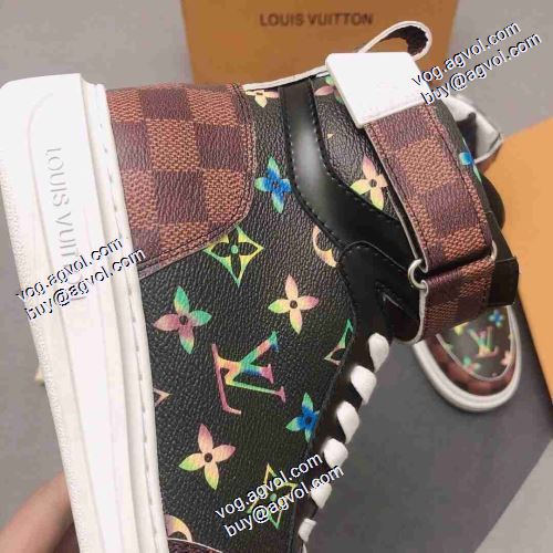 2021秋冬 ルイ ヴィトン LOUIS VUITTON ルイ ヴィトンブランド コピー 海外限定ライン レースアップシューズ 3色可選 ハイトップシューズ 履き心地のいい