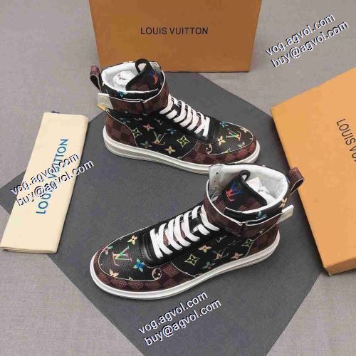 2021秋冬 ルイ ヴィトン LOUIS VUITTON ルイ ヴィトンブランド コピー 海外限定ライン レースアップシューズ 3色可選 ハイトップシューズ 履き心地のいい