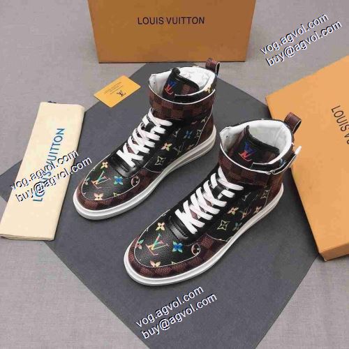 2021秋冬 ルイ ヴィトン LOUIS VUITTON ルイ ヴィトンブランド コピー 海外限定ライン レースアップシューズ 3色可選 ハイトップシューズ 履き心地のいい