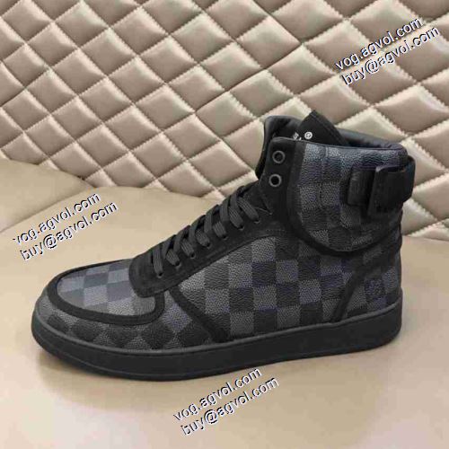 2021秋冬 ルイ ヴィトン LOUIS VUITTON ルイ ヴィトンブランド 偽物 通販 お洒落に魅せる 着用 ハイトップシューズ 歩きやすい　疲れない　痛くない 
