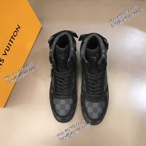 2021秋冬 ルイ ヴィトン LOUIS VUITTON ルイ ヴィトンブランド 偽物 通販 お洒落に魅せる 着用 ハイトップシューズ 歩きやすい　疲れない　痛くない 