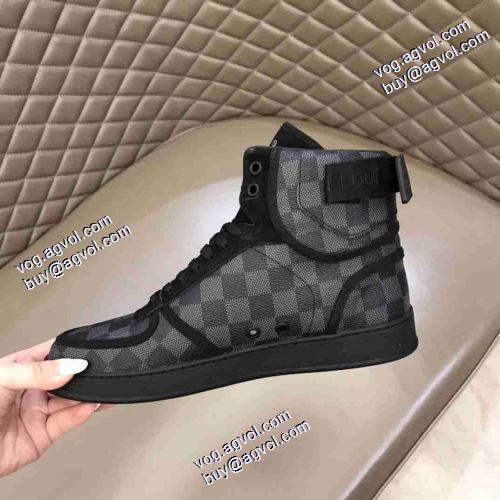 2021秋冬 ルイ ヴィトン LOUIS VUITTON ルイ ヴィトンブランド 偽物 通販 お洒落に魅せる 着用 ハイトップシューズ 歩きやすい　疲れない　痛くない 